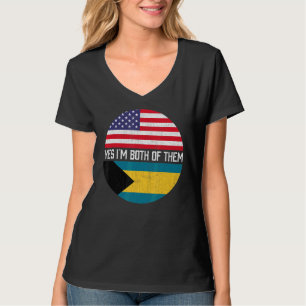 Camiseta Herita, familia de bandera de Ee.Uu. mitad estadou