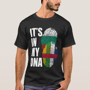 Camiseta Heritag Búlgaro Y Centroafricano Mezcla De Bandera
