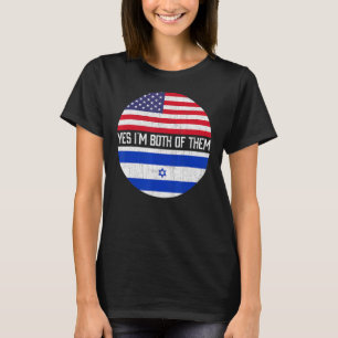 Camiseta Heritag De Familia Media Estadounidense Medio Isra