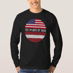 Camiseta Heritag De La Familia Bandera Estadounidense Media