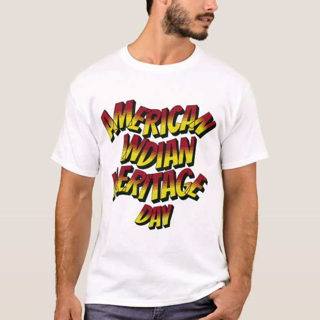 CAMISETA HERITAGEDAY   DE LA INDIA ESTADOUNIDENSE (Anverso)