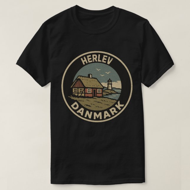 Camiseta Herlev, Dinamarca Danmark (Diseño del anverso)