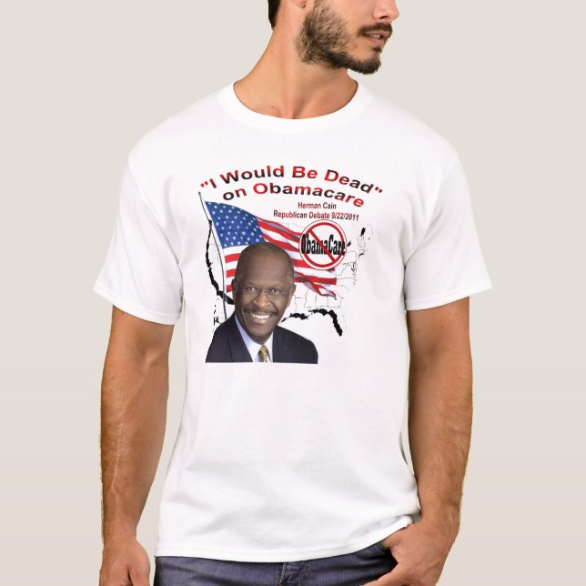 Camiseta ¡Herman Caín 2012 - Obamanomics está dañando (Anverso)