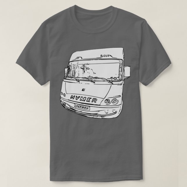 Camiseta Herman, Hymer Motorhome Front Ink (Diseño del anverso)