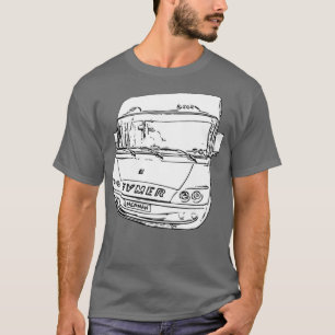 Camiseta Herman, Hymer Motorhome Front Ink