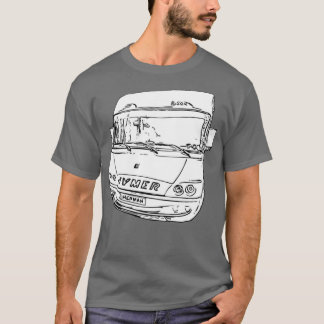 Camiseta Herman, Hymer Motorhome Front Ink