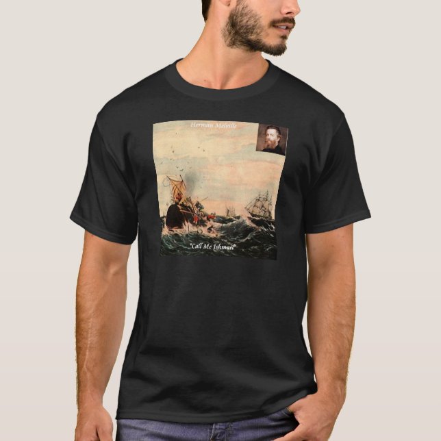 Camiseta Herman Melville Llámame Ishmael Cita (Anverso)