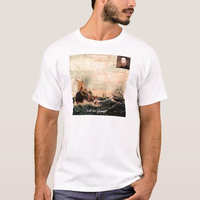 Camiseta Herman Melville Llámame Ishmael Cita (Anverso)