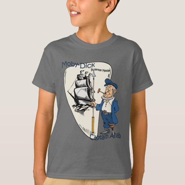 Camiseta Herman Melville ~ Moby-Dick o la ballena (Anverso)
