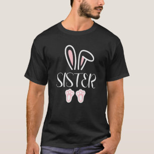 Camiseta Hermana Bunny Easter Day Papá Mamá Pareja Pareja F