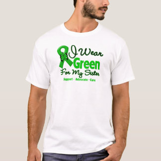 Camiseta Hermana - cinta verde de la conciencia