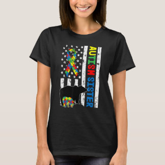 Camiseta Hermana coincidente Familia Conciencia del Autismo