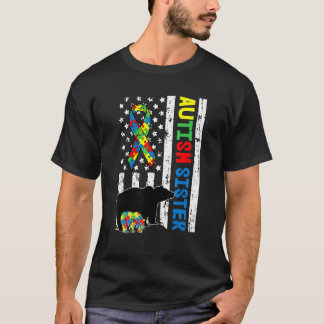 Camiseta Hermana coincidente Familia Conciencia del Autismo
