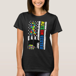 Camiseta Hermana coincidente Familia Conciencia del Autismo
