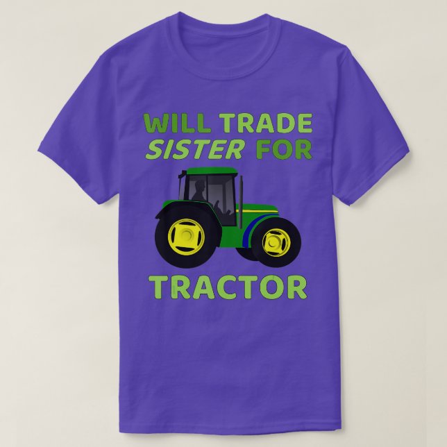 Camiseta Hermana Comercial de Tractor Funny Farmer 1 (Diseño del anverso)