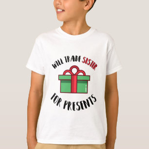 Camiseta Hermana Comercial Para Presentes // Navidades Niñ