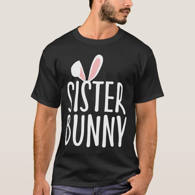 Camiseta Hermana Conejo Mujer Familia Conejo Pareja E (Anverso)