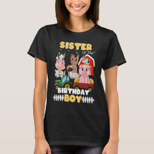 Camiseta Hermana de Birthday Boy Barnyard