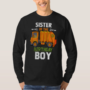 Camiseta Hermana De Birthday Boy Garbage Crucks Guay Par