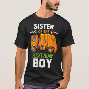 Camiseta Hermana De Birthday Boy Garbage Crucks Guay Par
