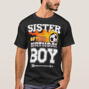 Camiseta Hermana de Birthday Boy Soccer Sport Mating F