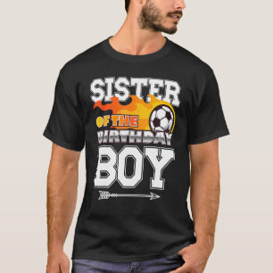 Camiseta Hermana de Birthday Boy Soccer Sport Mating F