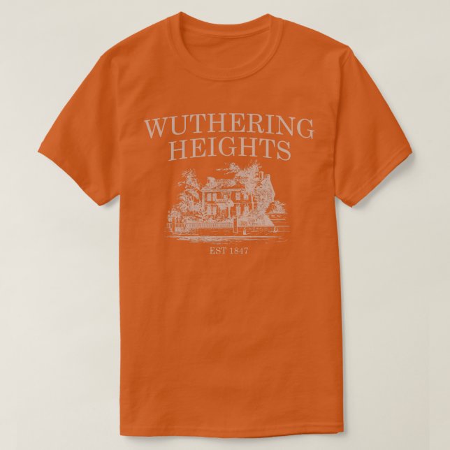 Camiseta Hermana de Bronte de Wuther Heights Heathcliff (Diseño del anverso)