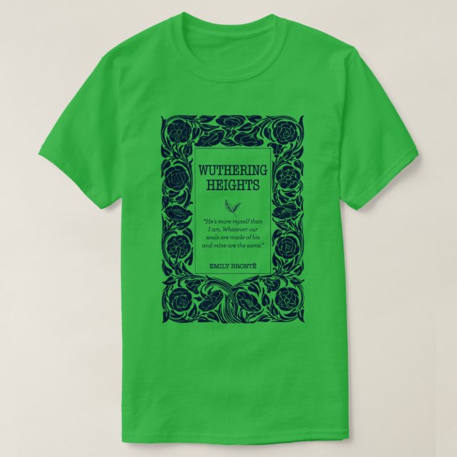Camiseta Hermana de Bronte de Wuther Heights Heathcliff (Diseño del anverso)