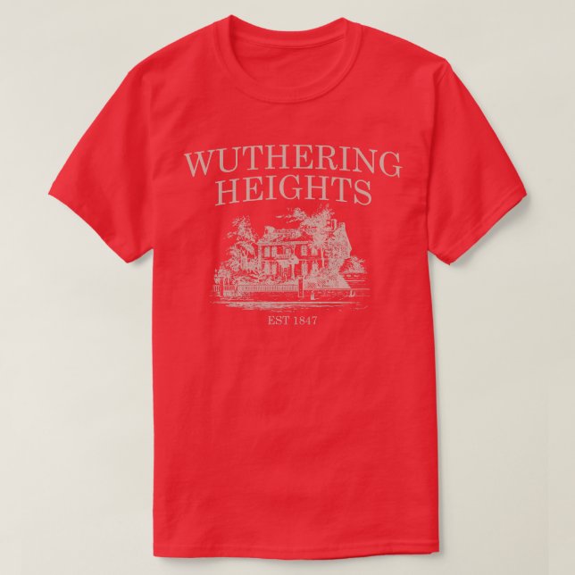 Camiseta Hermana de Bronte de Wuther Heights Heathcliff (Diseño del anverso)