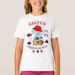 Camiseta hermana de cumpleaños de pescadores de Birthday Bo<br><div class="desc">Celebrar el cumpleaños con esta camiseta especial,  diseño personalizado</div>