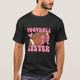 Camiseta Hermana de fútbol aclamada Coquette de Fútbol