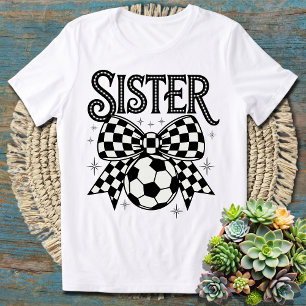 Camiseta Hermana de fútbol Coquette Bow Apparthi