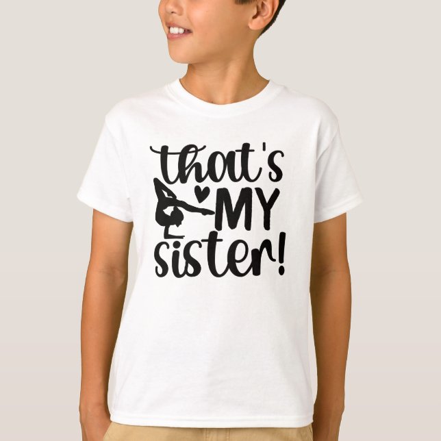 Camiseta Hermana De Gimnasia De Un Hermano De Gimnasia (Anverso)