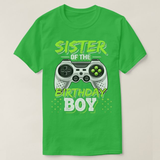 Camiseta Hermana de la Bir de Videojuegos de Birthday (Diseño del anverso)