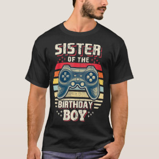 Camiseta Hermana de la Bir de Videojuegos de Birthday
