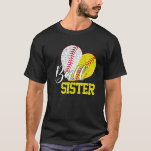 Camiseta Hermana De La Bola De Los Dos Regalos De Softbol D
