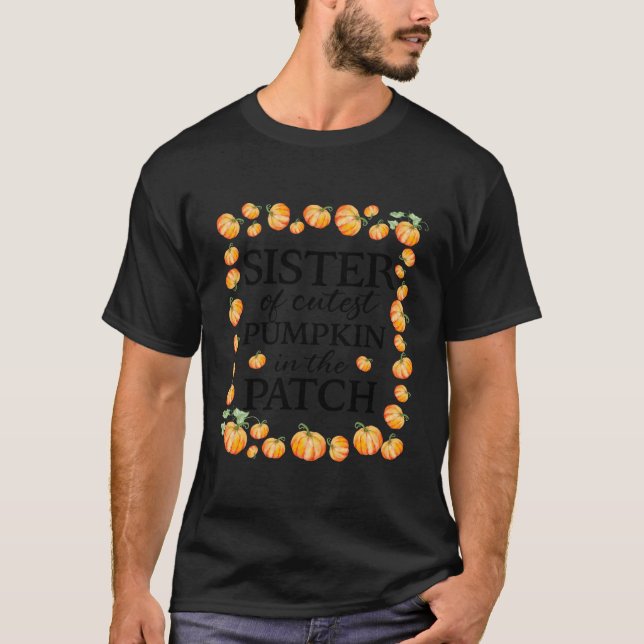 Camiseta Hermana De La Calabaza Más Cuidadosa En La Caída D (Anverso)