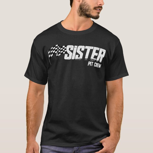 Camiseta Hermana de la Carreras de cumpleaños de la familia (Anverso)