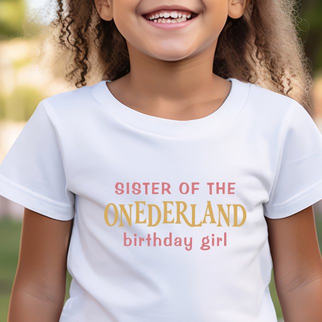 Camiseta Hermana de la chica de cumpleaños Alice en el país (Subido por el creador)