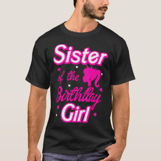 Camiseta Hermana De La Chica De Cumpleaños Doll Familia Fie