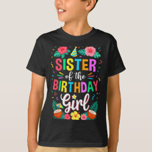 Camiseta Hermana de la Cumpleañera Aloha Fiesta de Hawaii 1