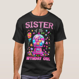 Camiseta Hermana de la Cumpleañera Dulce Caramelo Cumpleaño