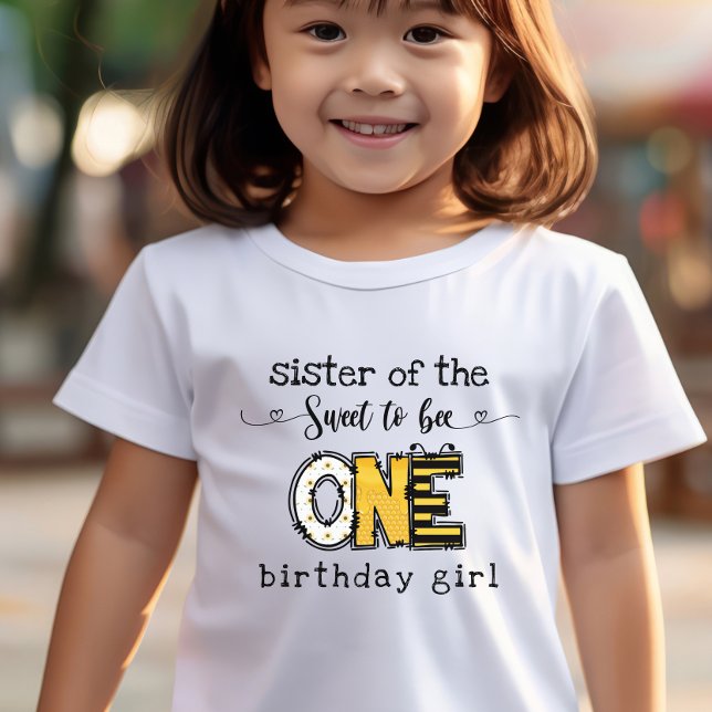 Camiseta Hermana de la Cumpleaños tan dulce para ser uno  (Subido por el creador)