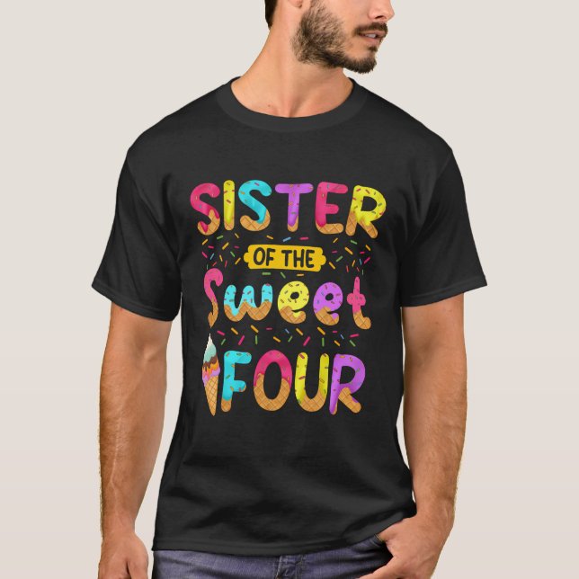Camiseta Hermana De La Dulce Cre De Hielo De La Chica De Lo (Anverso)