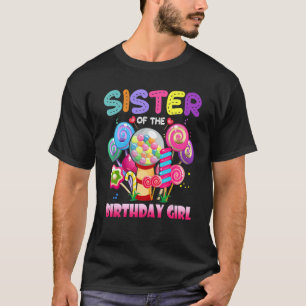 Camiseta Hermana De La Familia Chica De Cumpleaños Sweetie 