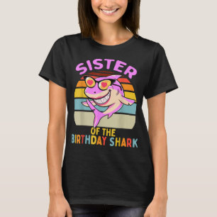 Camiseta Hermana de la familia coincidente de cumpleaños de