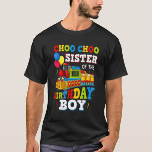 Camiseta Hermana De La Fiesta Temática De Juguetes De Tren 
