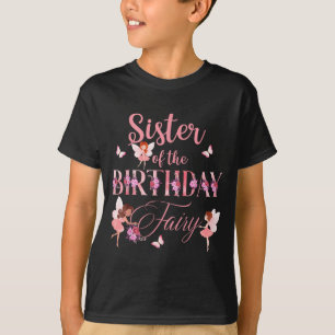Camiseta Hermana de la Hada de Cumpleaños Primera Familia d