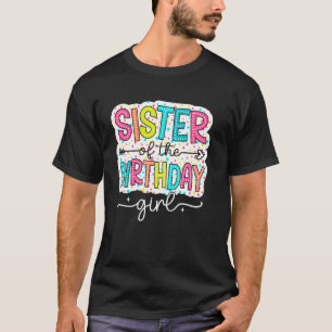 Camiseta Hermana de la niña cumpleañera familia dálmata pun