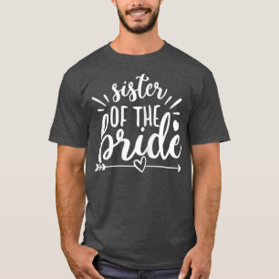 Camiseta Hermana De La Novia Arrow Heart Boda Bacheloret